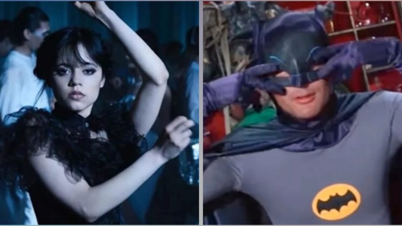 Il mash-up che dovevate ancora vedere: Mercoledì balla con Batman in questo esilarante video