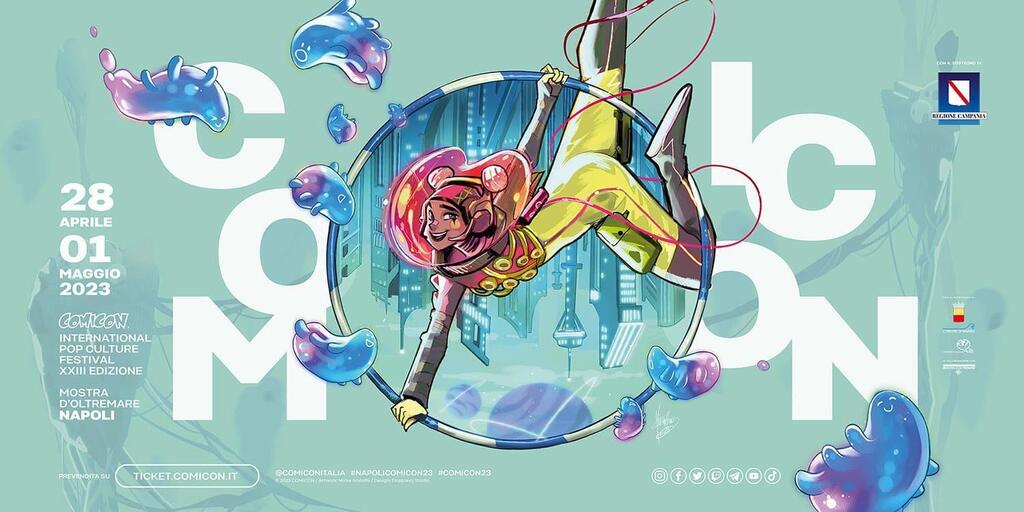 Comicon Napoli 2023: Mirka Adinolfo disegna il poster ufficiale, prevendite aperte
