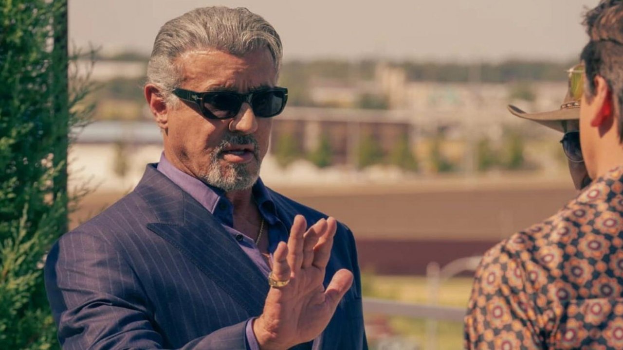 Sylvester Stallone in una scena di Tulsa King