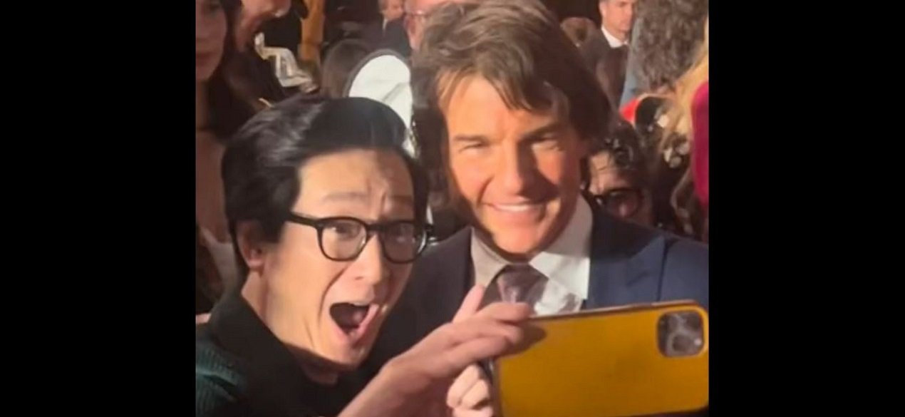 Oscar 2023, i candidati, compreso Tom Cruise, sono stati  immortalati insieme al pranzo di gala