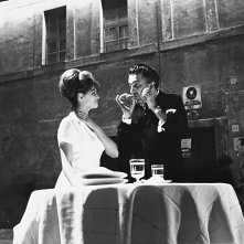 8 e 1/2: Claudia Cardinale e Federico Fellini in una foto