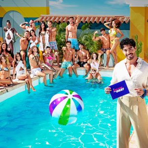 Are You the One? Italia, un'immagine del programma con conduttore Luca Vezil