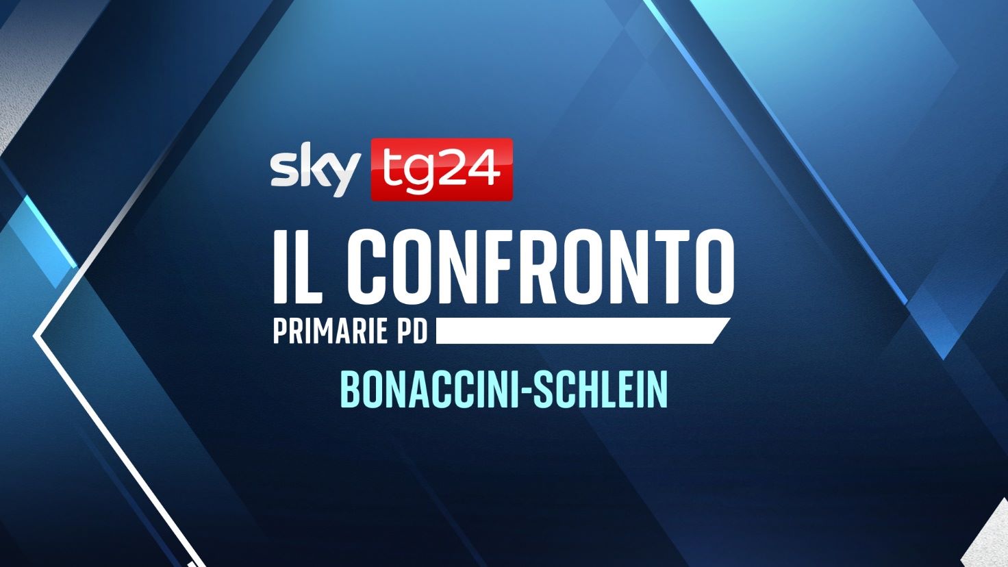 Primarie Pd, Stefano Bonaccini ed Elly Schlein: il confronto stasera su Sky TG24