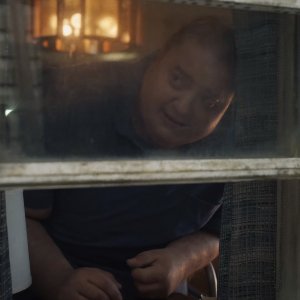 The Whale: Brendan Fraser in una scena del film