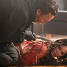 Till Death: Megan Fox e Callan Mulvey in una scena del film