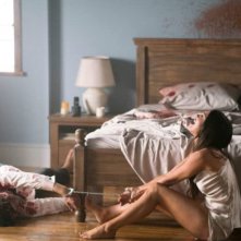 Till Death: Eoin Macken e Megan Fox in una scena del film