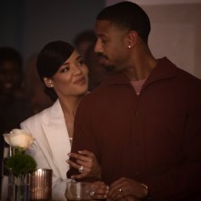 Creed III: Michael B. Jordan, Tessa Thompson in una scena del film