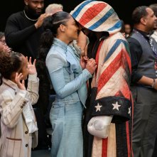 Creed III: Michael B. Jordan con Tessa Thompson in una scena
