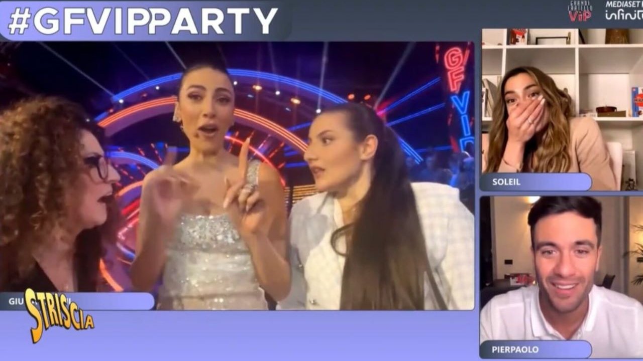 Grande Fratello Vip 7, rissa in studio tra Donallisi e incorvassi, interviene Giulia Salemi