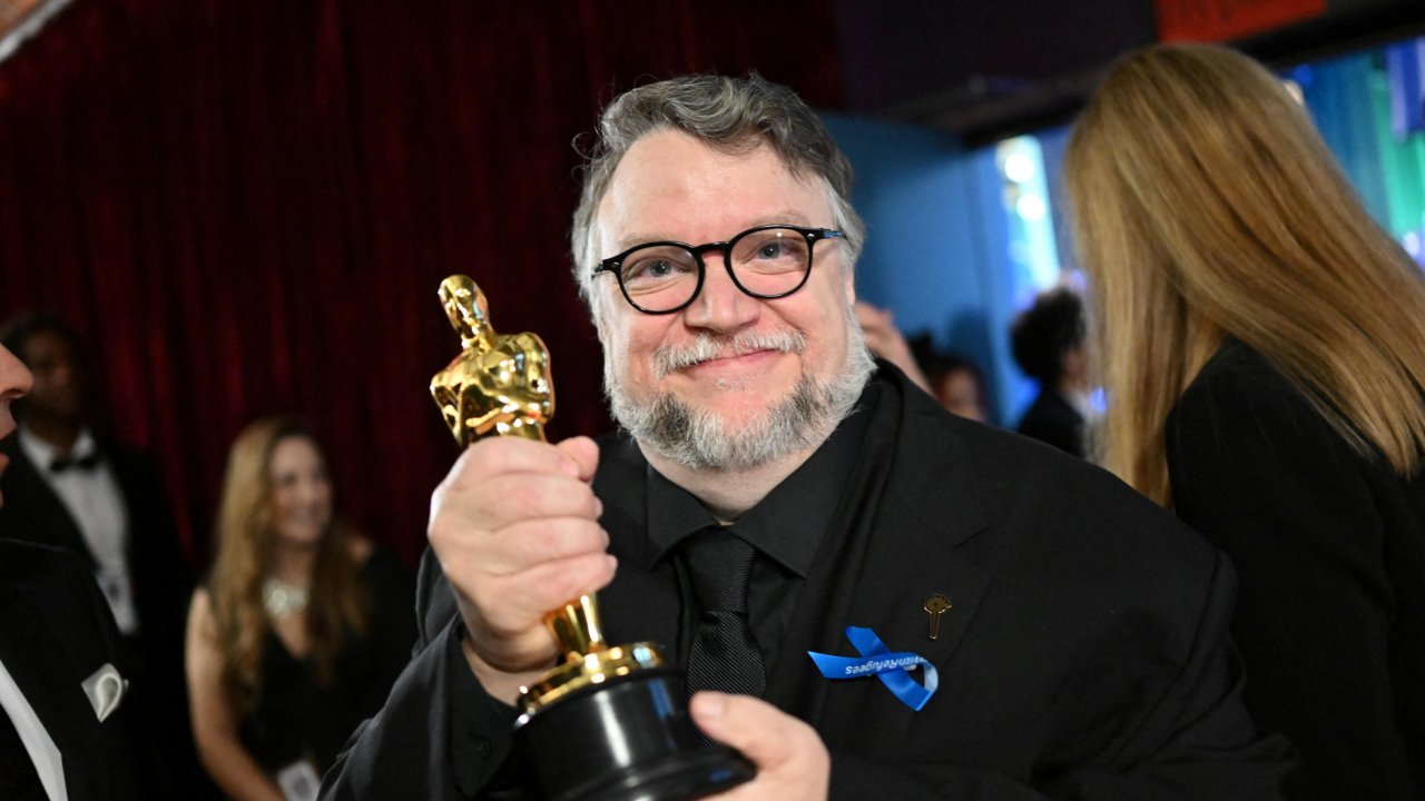 Record-breaking Guillermo Del Toro is the first to win the Oscars for best film, director and best animated film