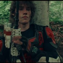 Headshot: Alessandro Bedetti durante una scena del film