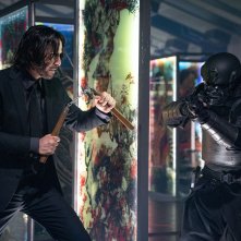 John Wick 4: Keanu Reeves in una scena d'azione