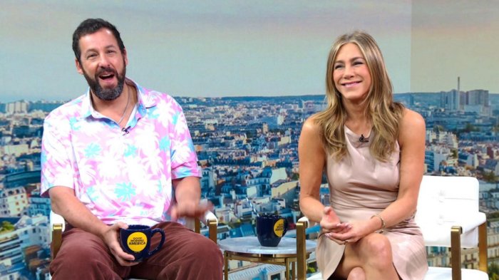 Jennifer Aniston: "Adam Sandler mi prende in giro perché scelgo sempre pessimi fidanzati"