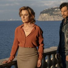 Inganno: Monica Guerritore e Giacomo Gianniotti in una foto promozionale