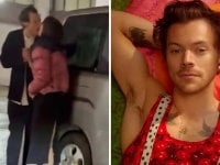 Harry Styles bacia Emily Ratajkowski per strada a Tokyo (VIDEO)