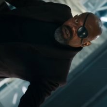 The Marvels: Samuel L. Jackson in una scena del trailer