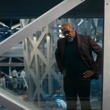 The Marvels: Samuel L. Jackson in una scena del trailer