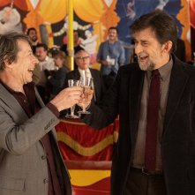 Il Sol Dell'Avvenire: Nanni Moretti e Mathieu Amalric in una scena
