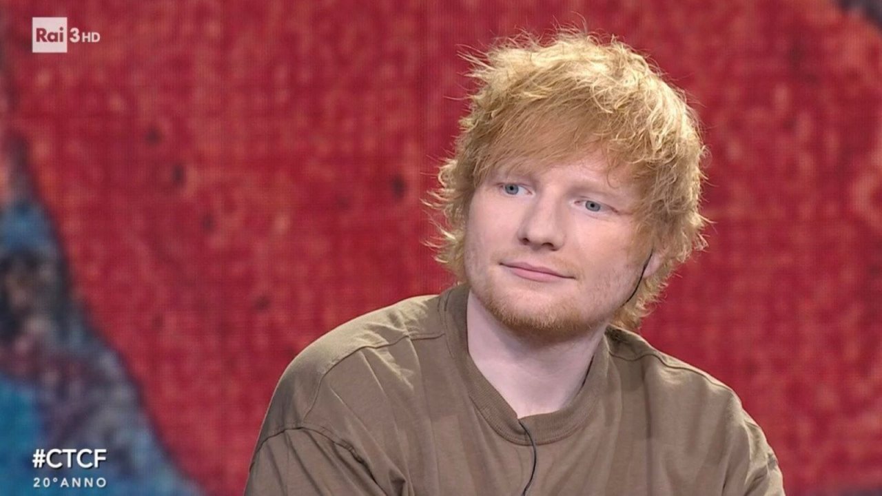 Ed Sheeran a Che Tempo che Fa: tra racconti di giovinezza e pigiamini (VIDEO)
