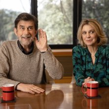 Il Sol dell'avvenire: Nanni Moretti  e Margherita Buy in una scena del film