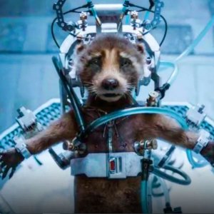 Guardiani della Galassia 3: Rocket è in trappola in una scena del film