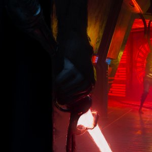 Star Wars: Visions 2, una scena dell'episodio Sith, realizzato da El Guiri