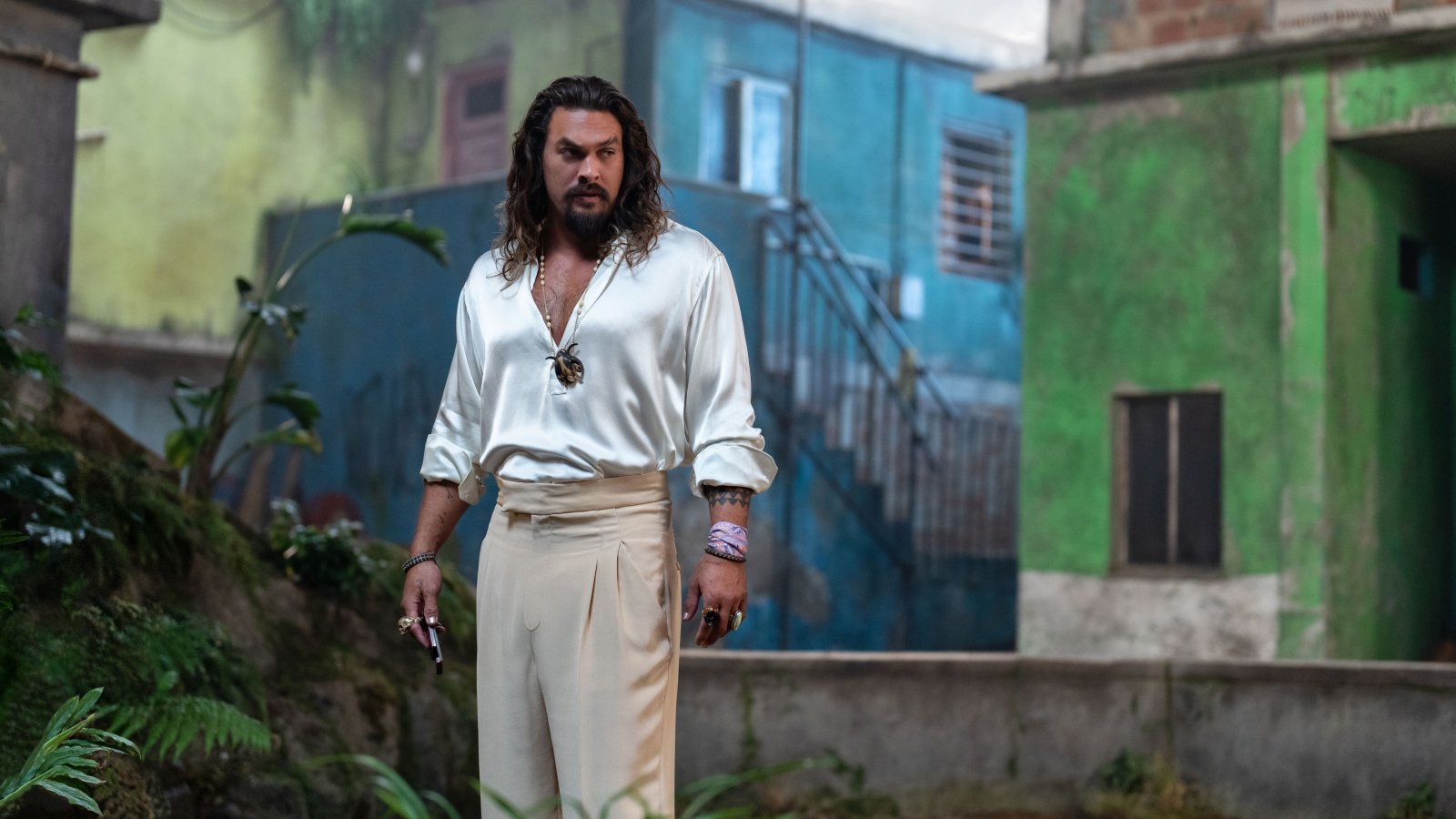 Jason Momoa in una scena di Fast X