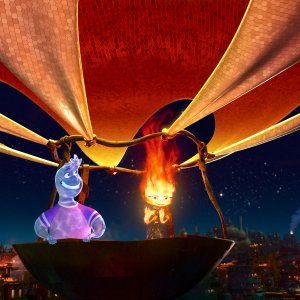 Elemental: una scena del film d'animazione