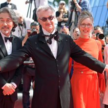 Perfect Days: Kōji Yakusho, Wim Wenders, la mgolie Donata Wenders e Min Tanaka a Cannes 2023