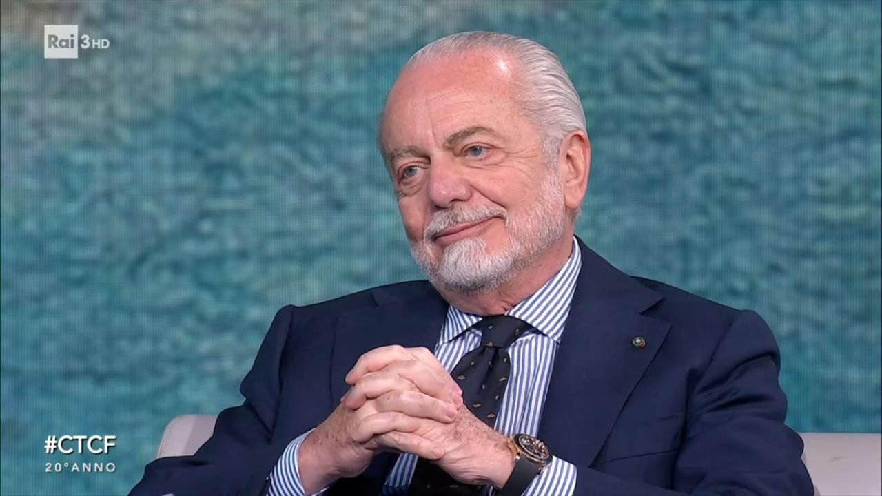 Aurelio De Laurentiis a Che tempo che fa: Spalletti anno sabatico, Elodie è una diva