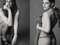 Kristen Stewart: le foto hot in perizoma e calze a rete infiammano il web