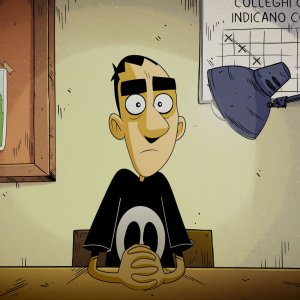 Questo mondo non mi renderà cattivo: una scena della serie di Zerocalcare