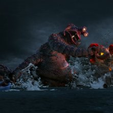 Blu e Flippy - Amici per le pinne: una scena d'azione