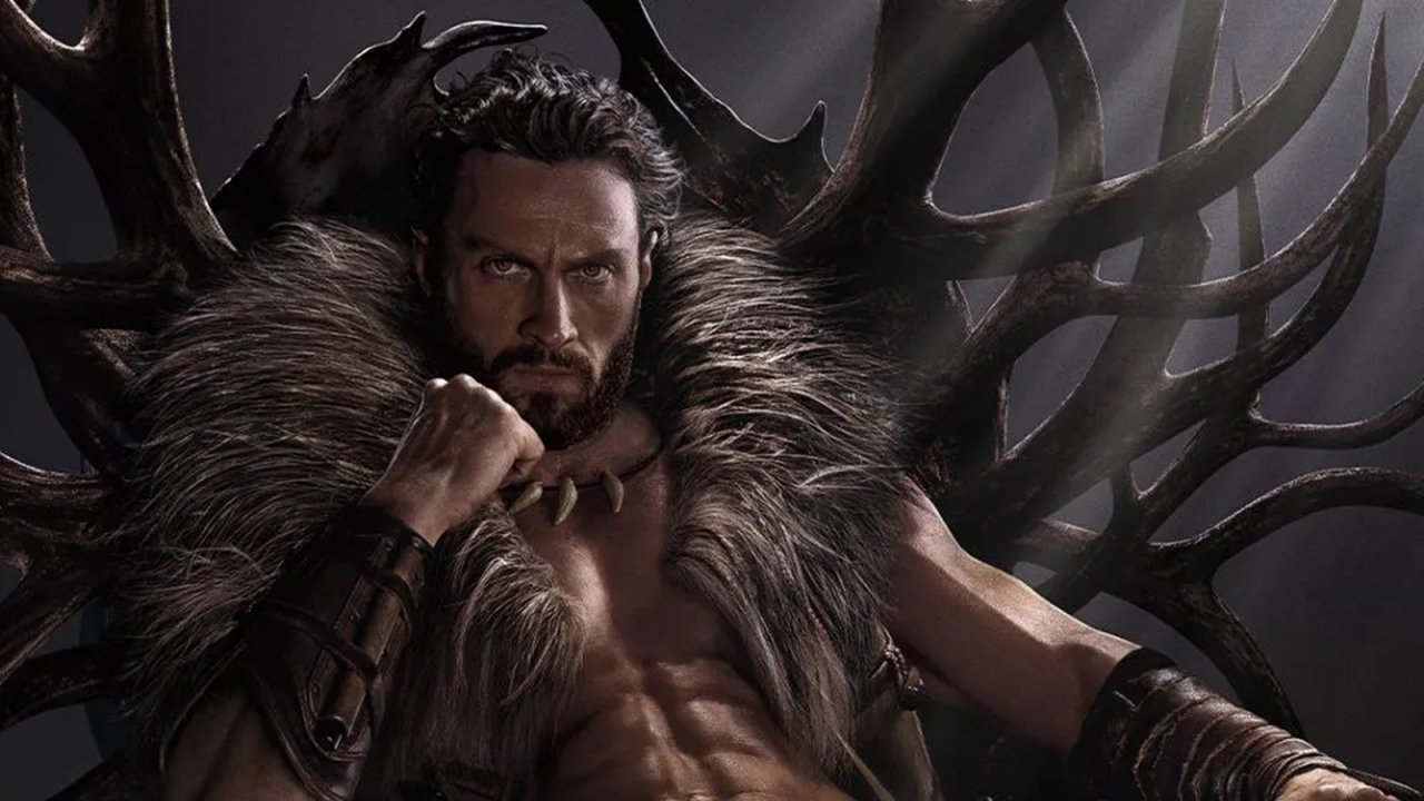 Kraven il Cacciatore: Aaron Taylor-Johnson nel poster italiano del film