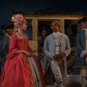 Chevalier: Lucy Boynton, Kelvin Harrison Jr. in una scena del film
