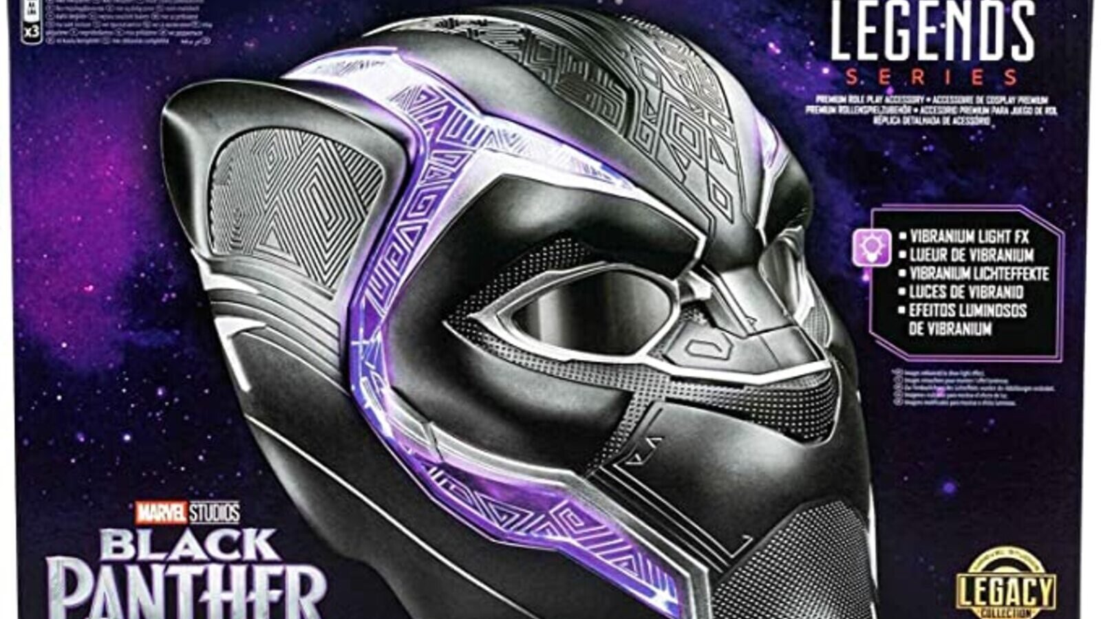 Marvel, l’iconico casco di Black Panther con effetti luminosi e lenti mobili, è in sconto su Amazon