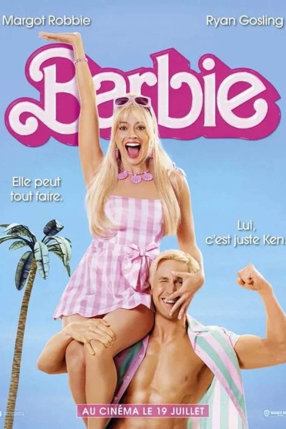 French Film Poster Barbie Warner Bros