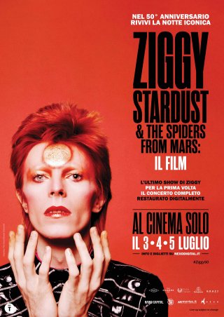 Ziggy Stardust and The Spiders From Mars: Il Film - la locandina promozionale per il 50° anniversario