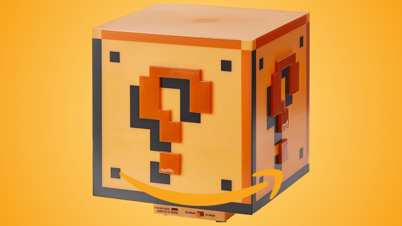 Super Mario: su Amazon la lampada a forma di scatola col punto interrogativo è in offerta