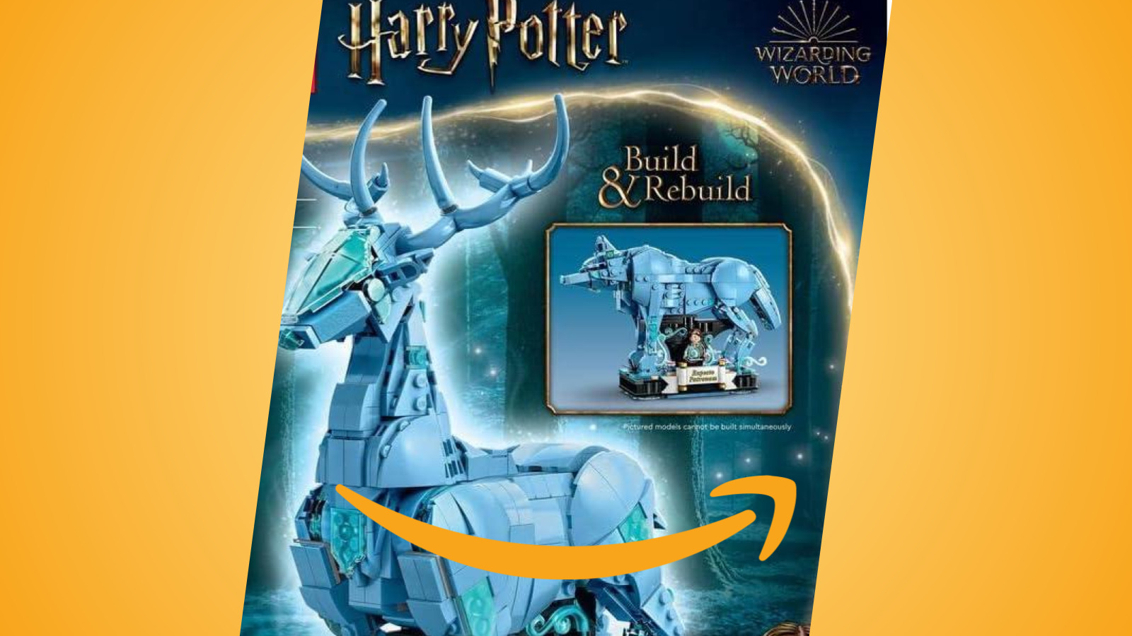 Harry Potter: il set LEGO 2 in 1 del patronus di Harry e di Lupus è in offerta su Amazon