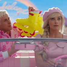 Barbie: Margot Robbie e Ryan Goslin in una foto