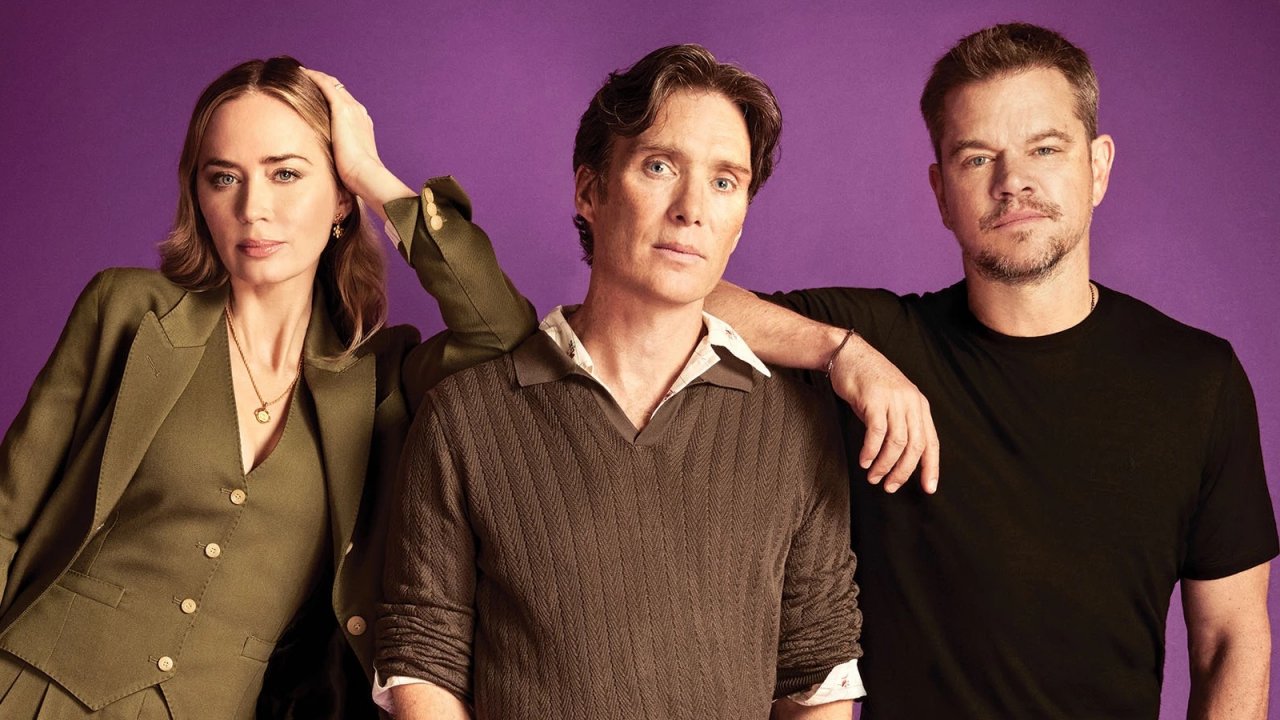 Oppenheimer, Emily Blunt e Matt Damon erano distratti dagli occhi 'blu oceano' di Cillian Murphy
