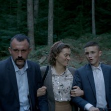 Il giuramento di Pamfir: Oleksandr Yatsentyuk in una scena con Solomiia Kyrylova e Stanislav Potiak