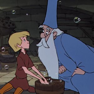 La spada nella roccia: una scena del film