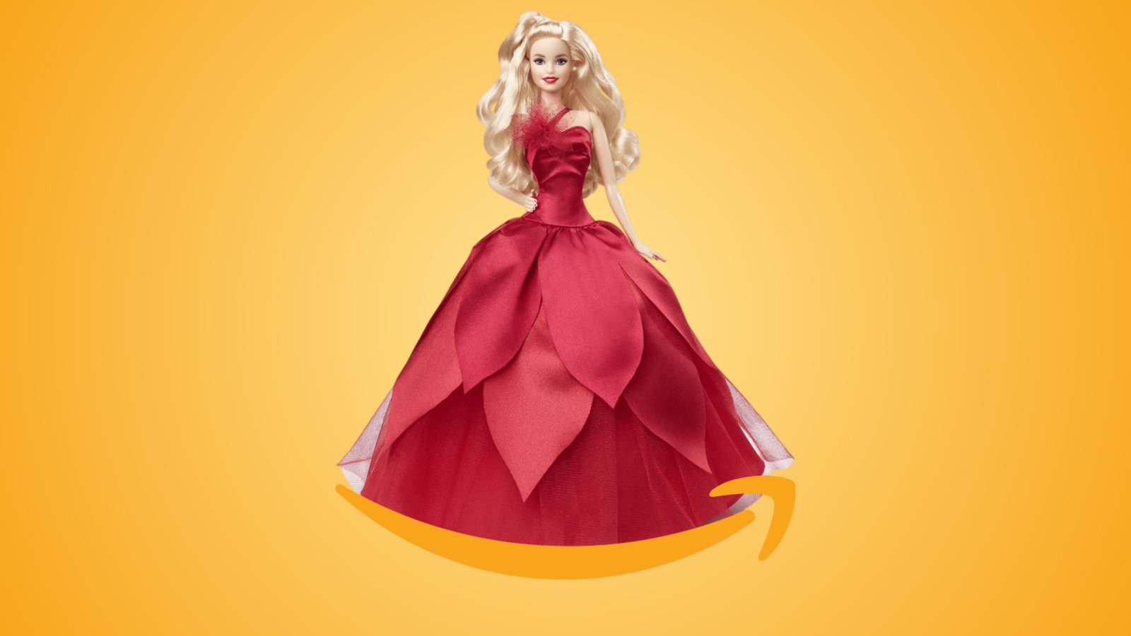 Barbie Magia delle Feste 2022 con lo splendido e magico abito rosso è scontata su Amazon