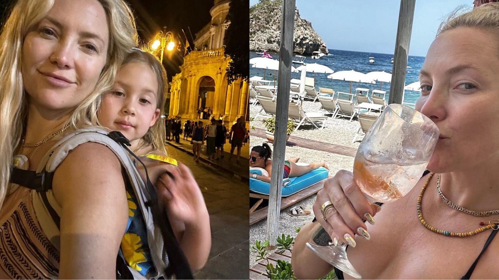 Kate Hudson: vacanze in Sicilia per l'attrice hollywoodiana