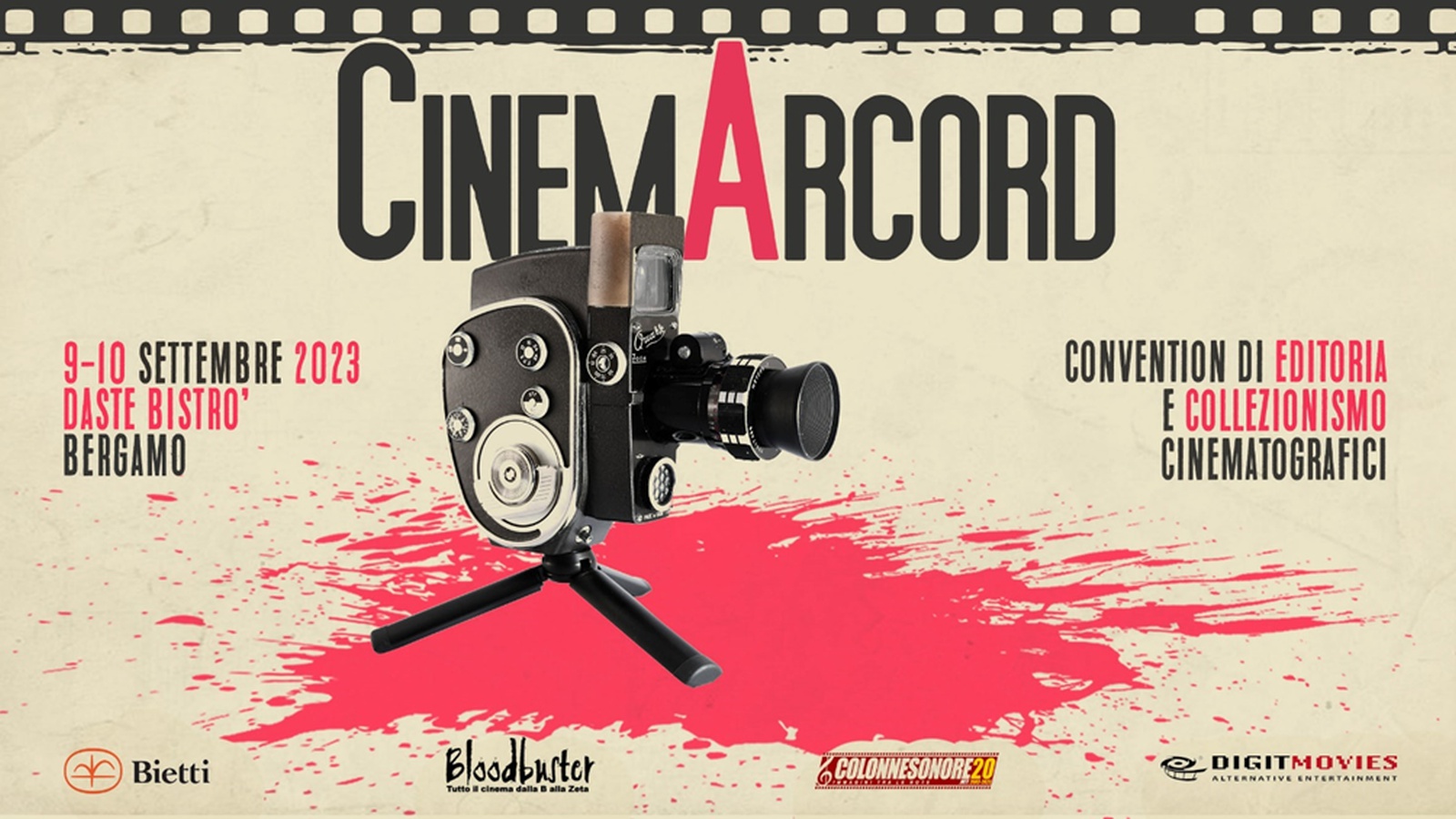 CinemArcord 2023: il programma della  convention di editoria e collezionismo di Bergamo
