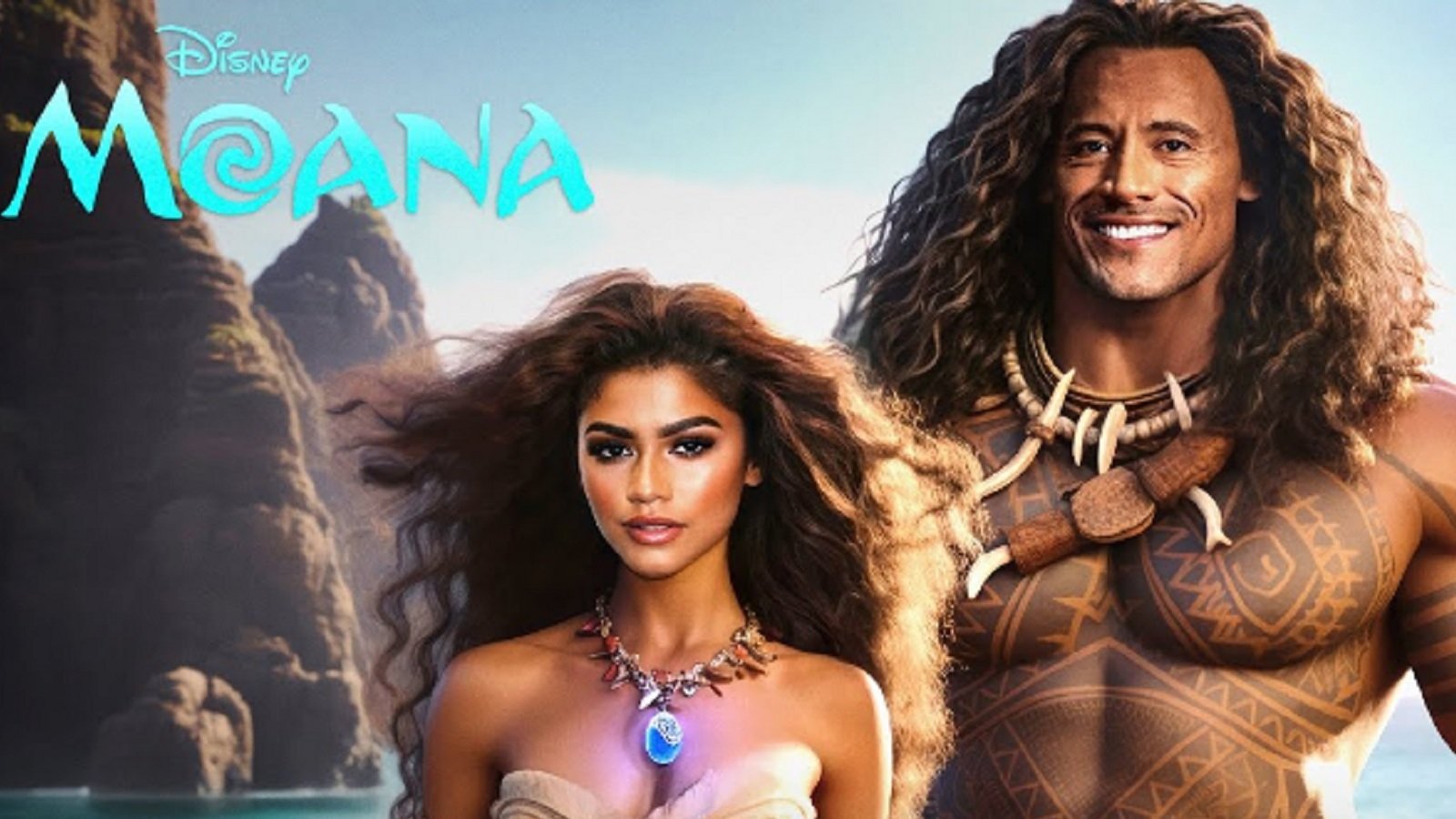 Oceania: il trailer live-action fan-made con Dwayne Johnson e Zendaya  diventa virale