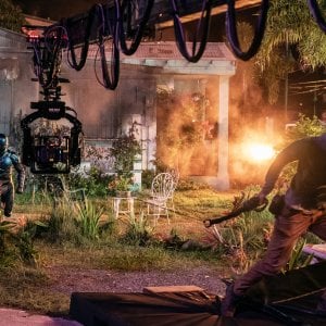 Blue Beetle: una foto dal set del film