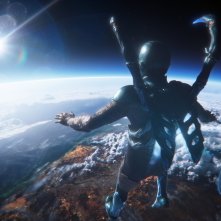 Blue Beetle: una sequenza del film